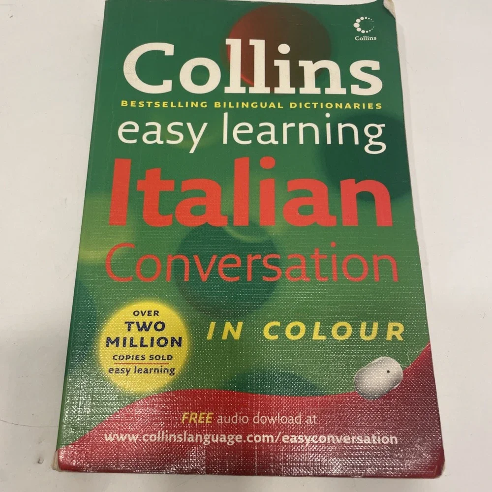 Lot of 2 Italian Language books (cd rom missing)